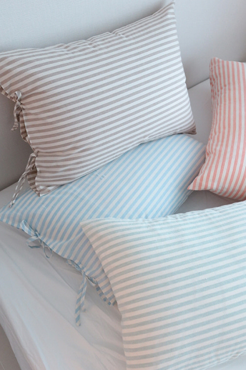 simple stripe pillow cover